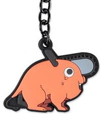 Chainsaw Man Gummi-Schlüsselanhänger Pochita Sitting